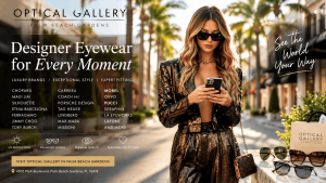 Sunglasses for Florida sunshine in Palm Beach Gardens with stylish UV-protective eyewear