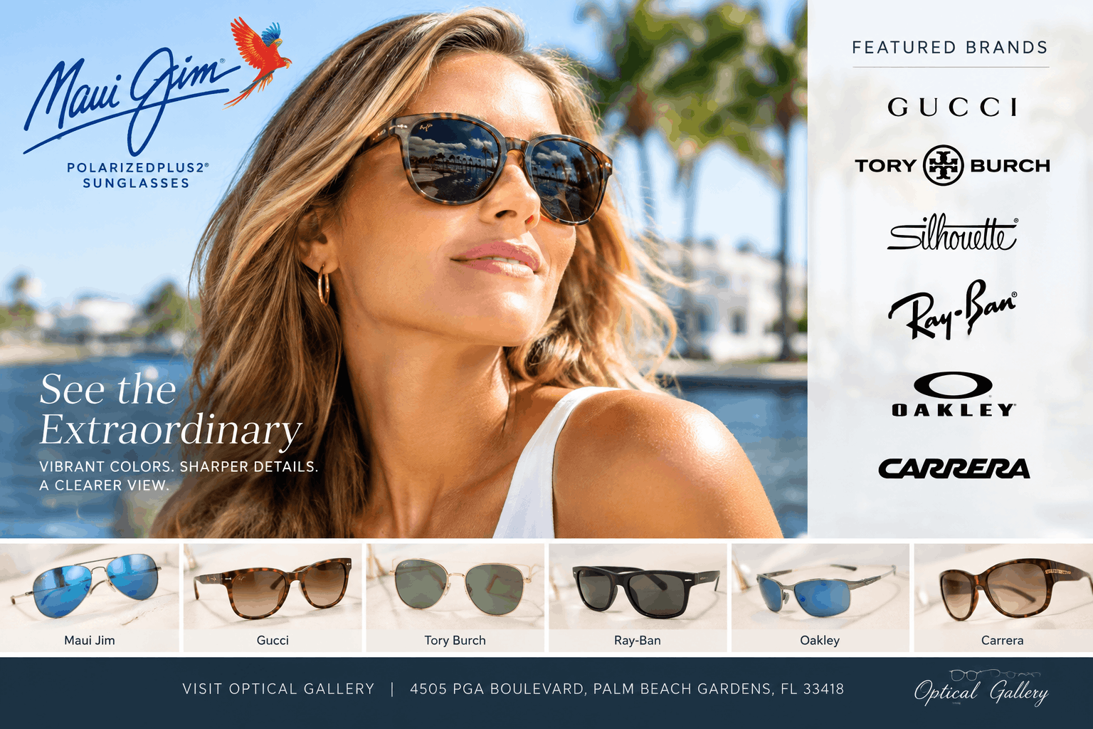 Designer eyewear frame materials Palm Beach Gardens FL close-up